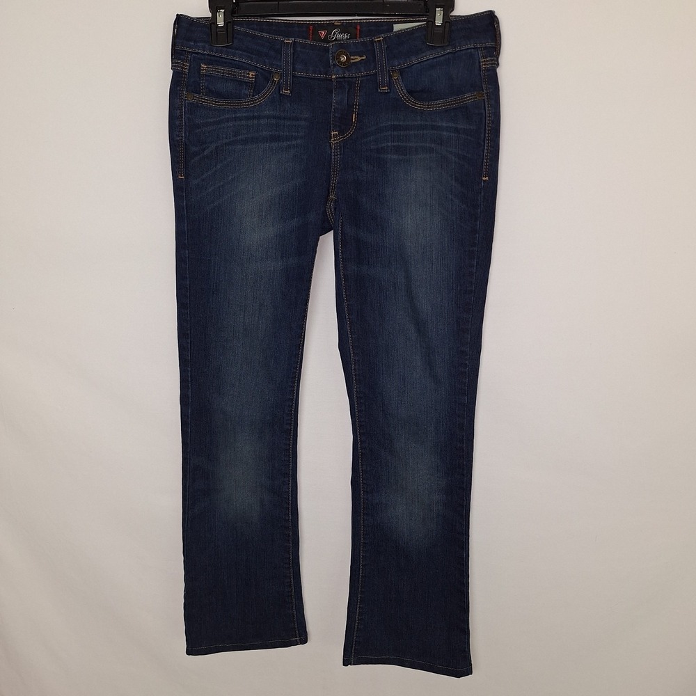 Guess Capri‎ Ankle Length Jeans 31x25.5 Low Rise Skinny Boot Adrianna Fit Denim